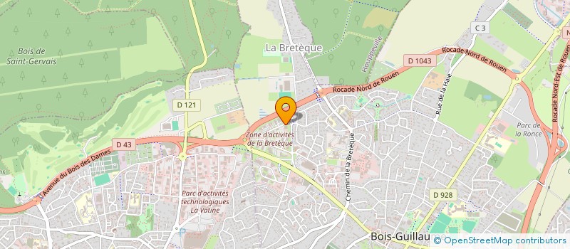 localisation de l'entreprise IMMOBILIERE CBA  BOIS-GUILLAUME