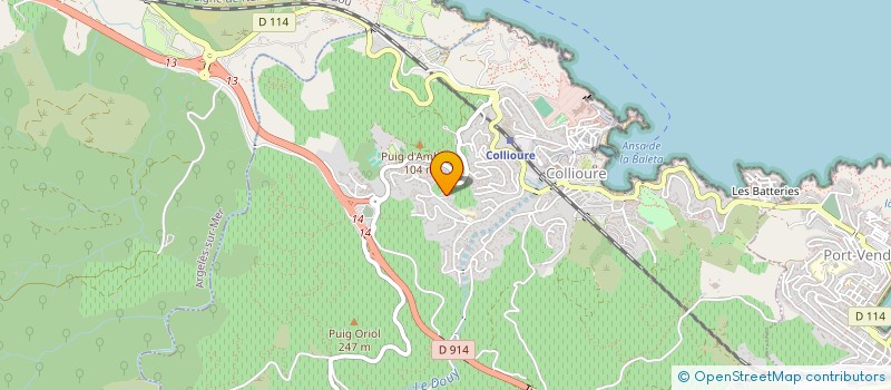 localisation de l'entreprise IMMOBILIERE CELINE  COLLIOURE