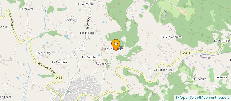 localisation de l'entreprise IMMOBILIERE CELLIER  SAINT-MARTIN-EN-HAUT