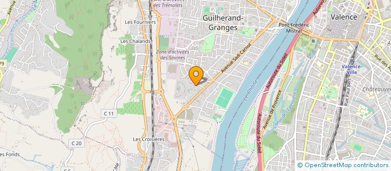 localisation de l'entreprise IMMOBILIERE CEVENOLE 2 à GUILHERAND GRANGES