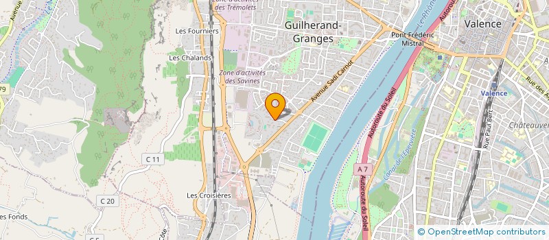 localisation de l'entreprise IMMOBILIERE CEVENOLE 4 à GUILHERAND GRANGES