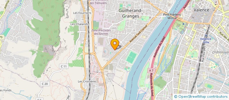 localisation de l'entreprise IMMOBILIERE CEVENOLE 6 à GUILHERAND GRANGES