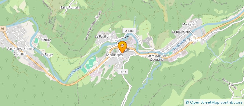 localisation de l'entreprise IMMOBILIERE CHALUMEAU  CHASSAL-MOLINGES