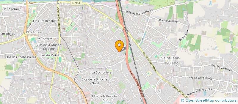 localisation de l'entreprise IMMOBILIERE CHAMPOMIER  SAINT-JEAN-LE-BLANC