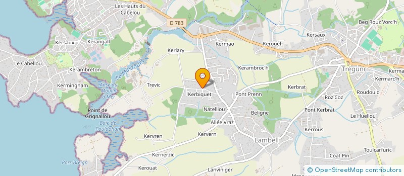 localisation de l'entreprise IMMOBILIERE COCONONO  TREGUNC