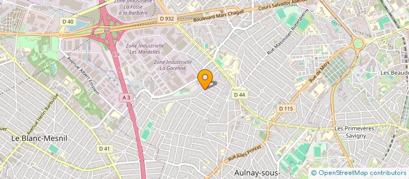localisation de l'entreprise IMMOBILIERE COELHEIRA à AULNAY-SOUS-BOIS