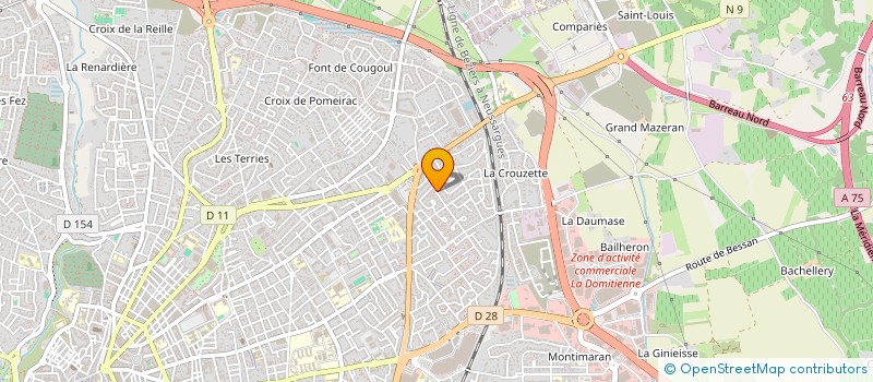 localisation de l'entreprise IMMOBILIERE COMMERCIALE DU LANGUEDOC à BEZIERS