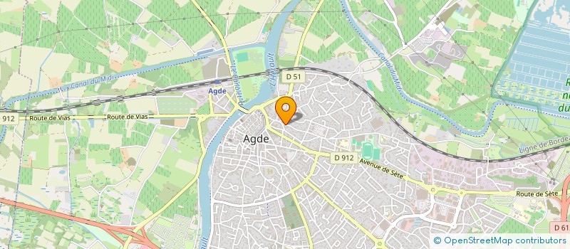 localisation de l'entreprise IMMOBILIERE CONSTRUCT ARTISANALE VILLAS  AGDE