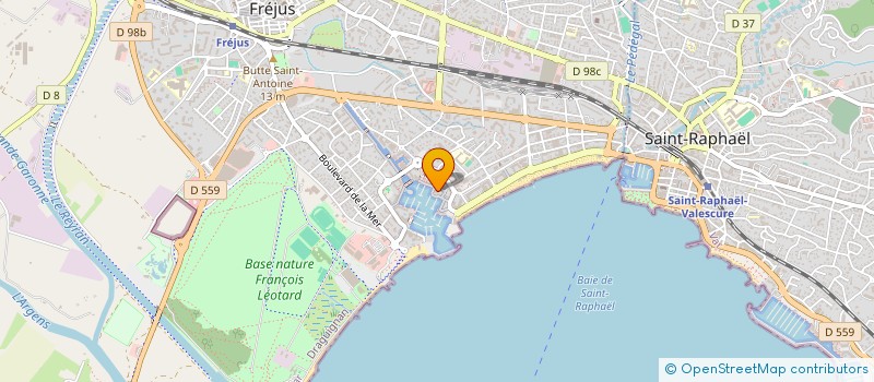 localisation de l'entreprise IMMOBILIERE COQUIN à FREJUS