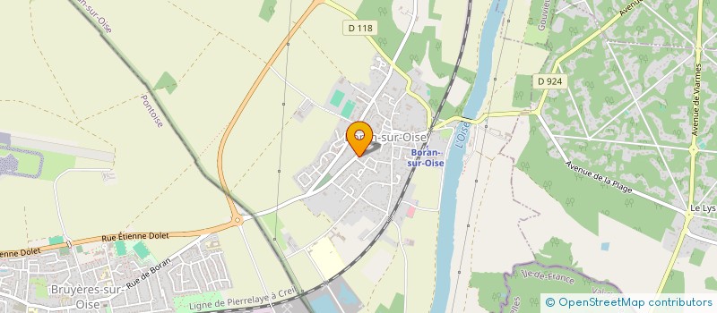 localisation de l'entreprise IMMOBILIERE CORETEX  BORAN-SUR-OISE