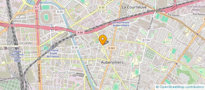 localisation de l'entreprise IMMOBILIERE CRUZES  AUBERVILLIERS