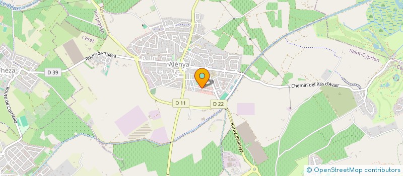 localisation de l'entreprise IMMOBILIERE D.F  ALENYA