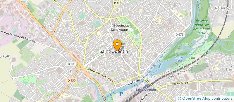 localisation de l'entreprise IMMOBILIERE D'HARLY à SAINT-QUENTIN