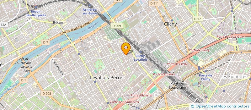 localisation de l'entreprise IMMOBILIERE D'ILE DE FRANCE à LEVALLOIS-PERRET