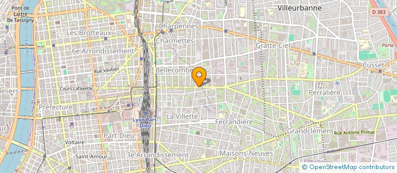 localisation de l'entreprise IMMOBILIERE DABRETEAU à LYON