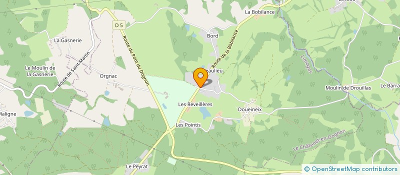 localisation de l'entreprise IMMOBILIERE DARNET à LE CHATENET-EN-DOGNON