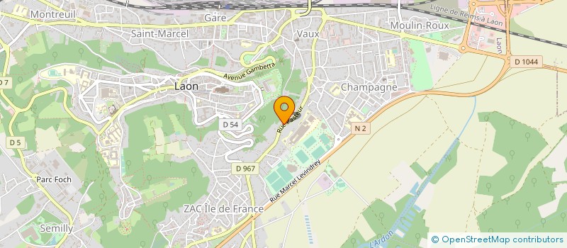 localisation de l'entreprise IMMOBILIERE DC  LAON