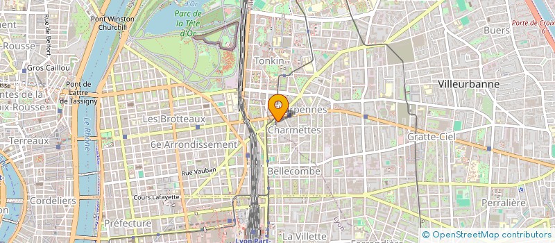 localisation de l'entreprise IMMOBILIERE DE GESTION ET COMMERCIAL  VILLEURBANNE