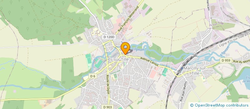 localisation de l'entreprise IMMOBILIERE DE L'ALENE  IS-SUR-TILLE