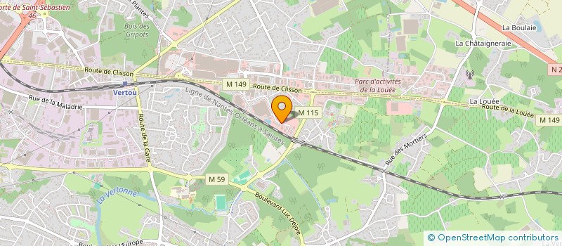 localisation de l'entreprise IMMOBILIERE DE L'ALLIER  VERTOU