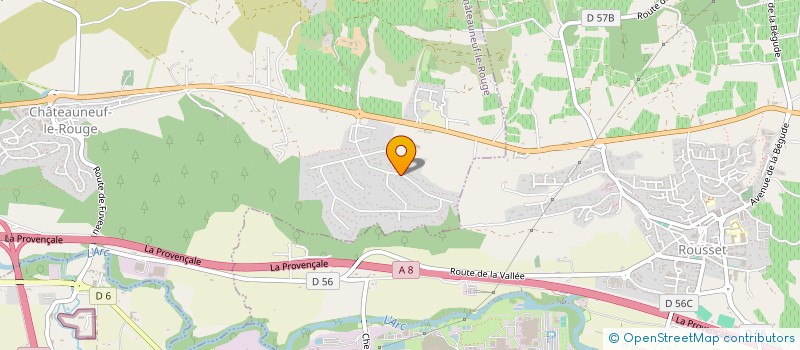 localisation de l'entreprise IMMOBILIERE DE L'ARC  ROUSSET