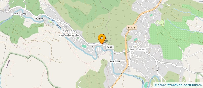 localisation de l'entreprise IMMOBILIERE DE L'AUBRADOU  LA GAUDE