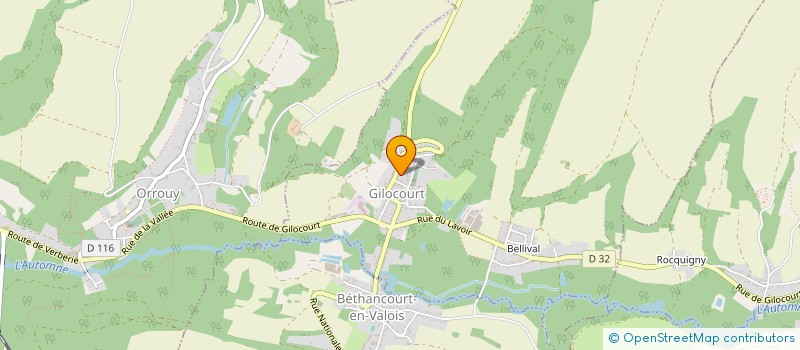 localisation de l'entreprise IMMOBILIERE DE L'AUTOMNE  GILOCOURT