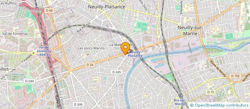 localisation de l'entreprise IMMOBILIERE DE L'EST-IMMO EST PROMOTION à LE PERREUX-SUR-MARNE