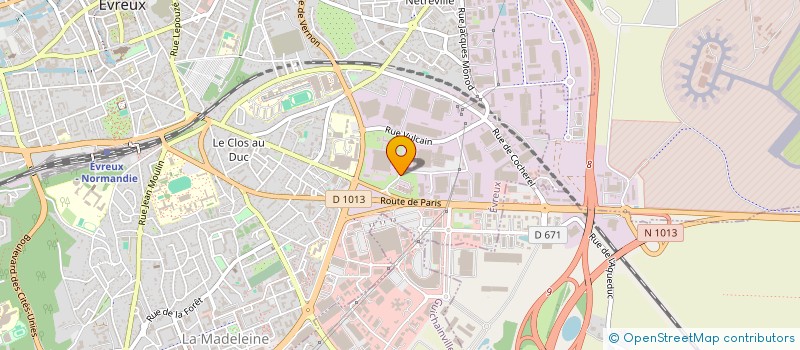 localisation de l'entreprise IMMOBILIERE DE L'EURE IDE  EVREUX