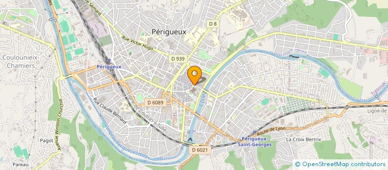 localisation de l'entreprise IMMOBILIERE DE L'ISLE à PERIGUEUX