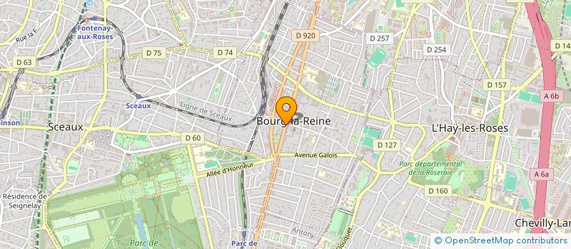 localisation de l'entreprise IMMOBILIERE DE L'ORANGERIE à BOURG-LA-REINE