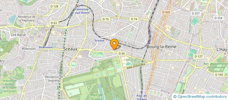 localisation de l'entreprise IMMOBILIERE DE L'OUEST à SCEAUX