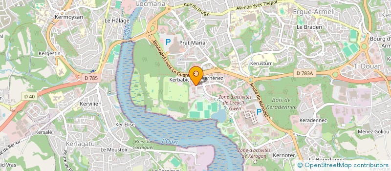 localisation de l'entreprise IMMOBILIERE DE LA BAIE à QUIMPER