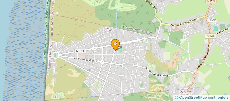 localisation de l'entreprise IMMOBILIERE DE LA GRANGE  CUCQ