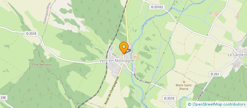 localisation de l'entreprise IMMOBILIERE DE LA JOUX  VERS-EN-MONTAGNE