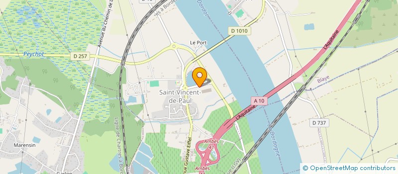 localisation de l'entreprise IMMOBILIERE DE LA MAROQUINERIE DE GUYENNE  SAINT-VINCENT-DE-PAUL