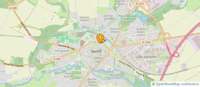 localisation de l'entreprise IMMOBILIERE DE LA PORTE SAINT RIEUL  SENLIS