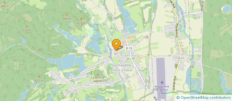 localisation de l'entreprise IMMOBILIERE DE LA PRAIRIE à LACHAPELLE-SOUS-CHAUX