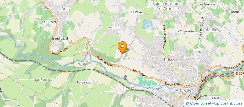 localisation de l'entreprise IMMOBILIERE DE LA SOIE  L'ARBRESLE