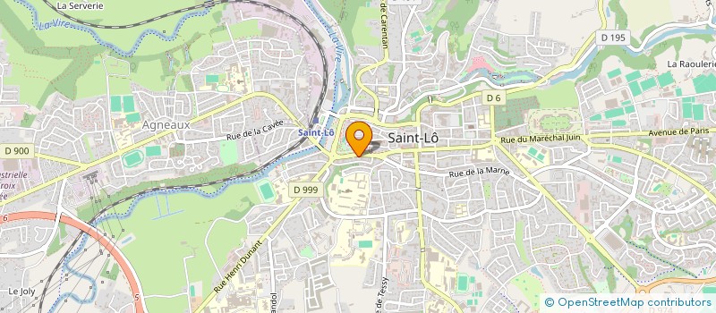 localisation de l'entreprise IMMOBILIERE DE LA VIRE  SAINT-LO