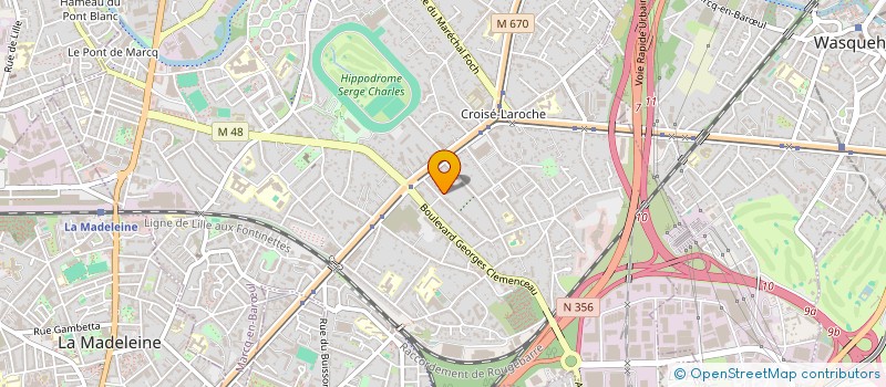 localisation de l'entreprise IMMOBILIERE DE LA WELLE à MARCQ-EN-BARŒUL