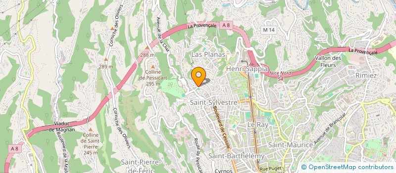 localisation de l'entreprise IMMOBILIERE DE LAVALLIERE à NICE