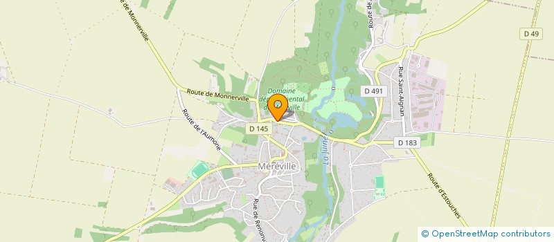 localisation de l'entreprise IMMOBILIERE DE MEREVILLE IDEM  LE MEREVILLOIS