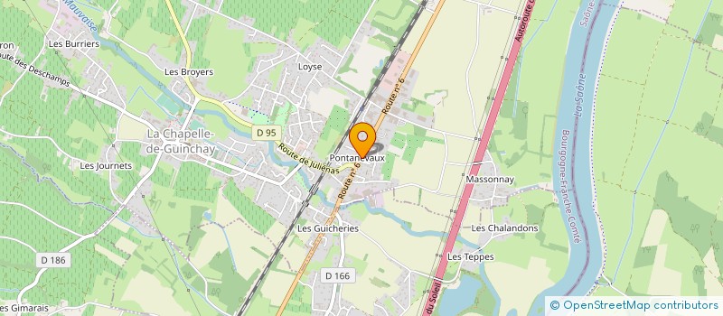 localisation de l'entreprise IMMOBILIERE DE PONTANEVAUX  LA CHAPELLE-DE-GUINCHAY