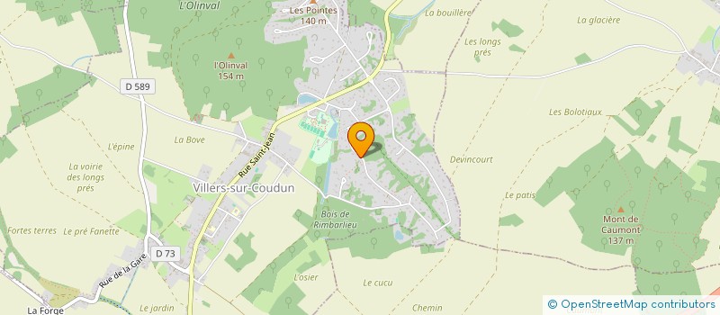 localisation de l'entreprise IMMOBILIERE DE RIMBERLIEU  VILLERS-SUR-COUDUN