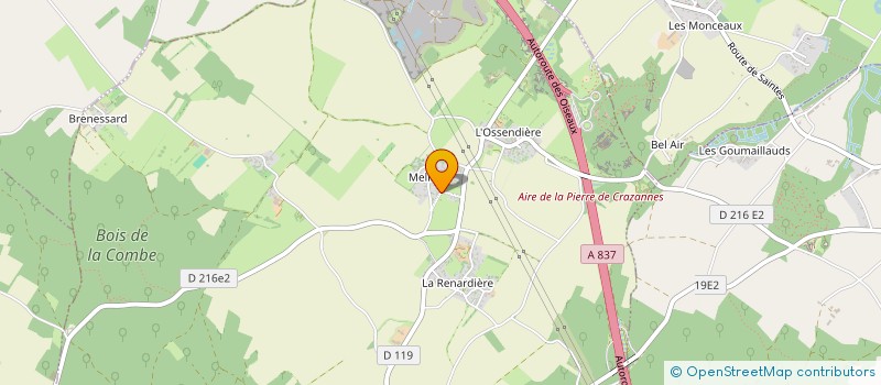 localisation de l'entreprise IMMOBILIERE DE SAINTONGE à LA VALLEE