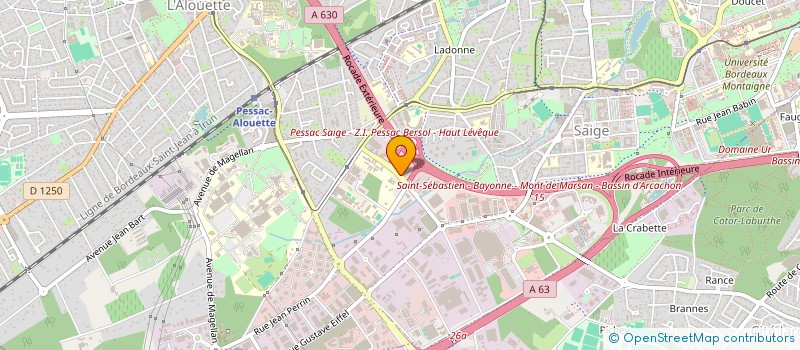 localisation de l'entreprise IMMOBILIERE DE SANTE  PESSAC