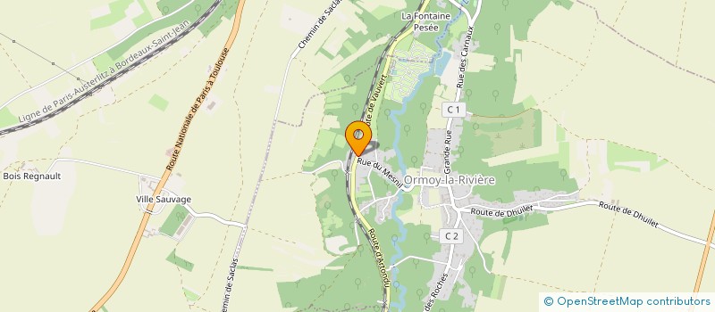 localisation de l'entreprise IMMOBILIERE DE SARAN à ORMOY-LA-RIVIERE