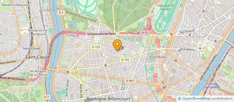 localisation de l'entreprise IMMOBILIERE DE SEINE à BOULOGNE-BILLANCOURT