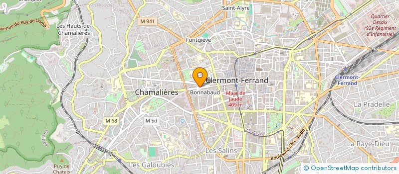 localisation de l'entreprise IMMOBILIERE DEBUS  CLERMONT-FERRAND